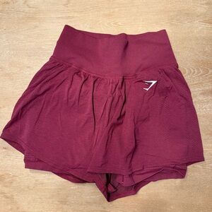 Gymshark Maroon Athletic Shorts